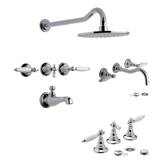 COMBO FV VERMONT LEVER LAVATORIO PARED +DUCHA +BIDE /83L