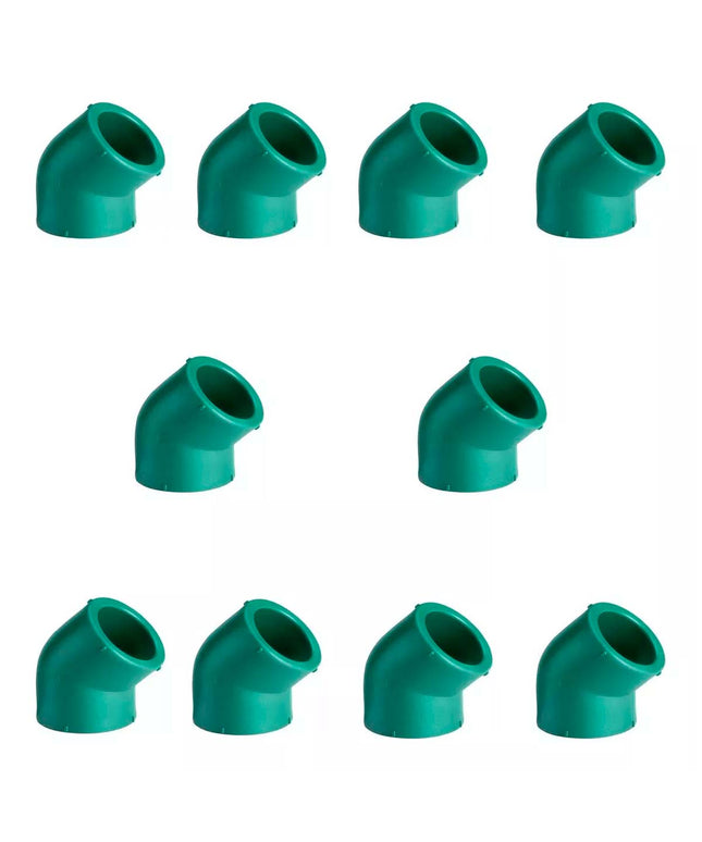 COMBO CODO NORMAL A 45 DE 20MM ACQUA SYSTEM DEMA X10 UNID