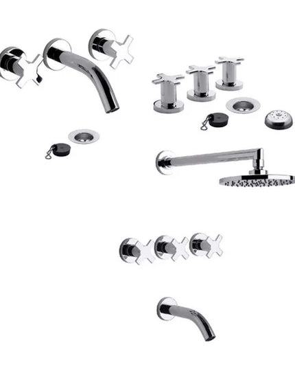 COMBO FV ALERCE LAVATORIO PARED + DUCHA C/TRANS + BIDET /D7