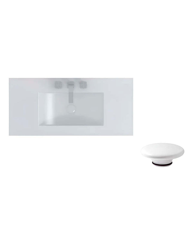 FERRUM CADRIA LAVATORIO 100 3AG LX13F Y TAPON CERAMICO ZTSC