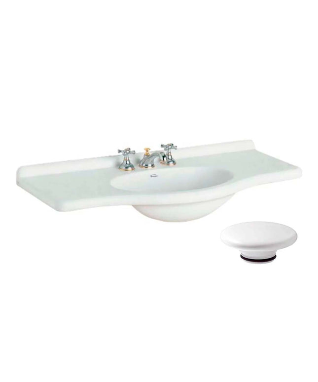 FERRUM LAVATORIO LIMOGES 110CM 3AG LIM3F Y TAPON CERAMICO