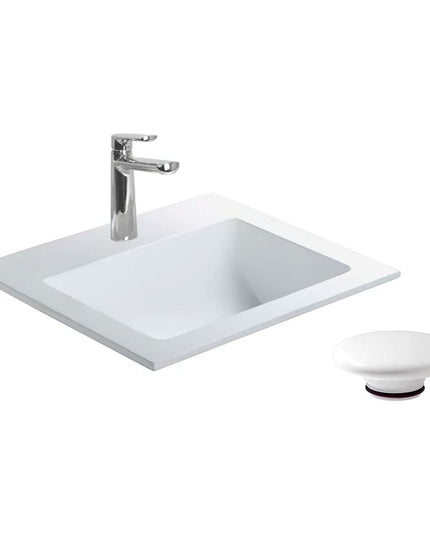 FERRUM LAVATORIO SYMI 1 AGUJERO LOZA LJS1F Y TAPON CERAMICO