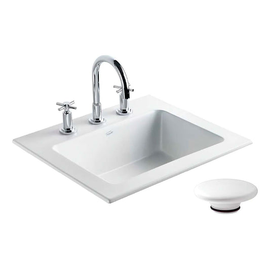 FERRUM SYMI LAVATORIO 3AG S/R CUADRA LDS3F-B Y TAPON ZTSC