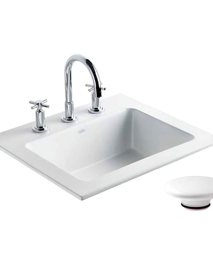 FERRUM SYMI LAVATORIO 3AG S/R CUADRA LDS3F-B Y TAPON ZTSC