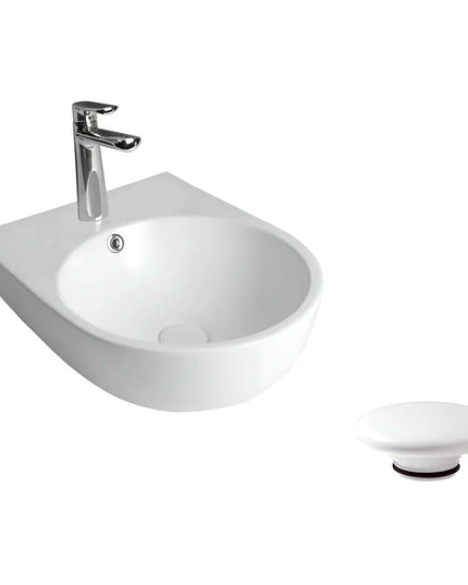 FERRUM LAVATORIO TORI MURAL DE APOYO LKC16B Y TAPON CERAMICO