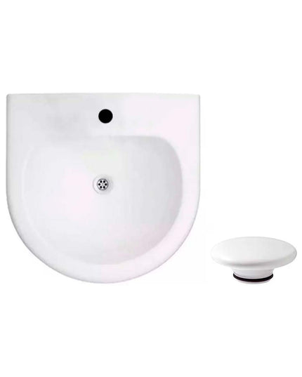 FERRUM AVIGNON LAVATORIO 50CM 1AG L5M1J Y TAPON CERAMICO