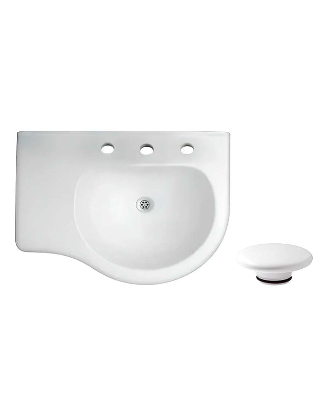 FERRUM AVIGNON LAVATORIO 65CM 3AG L6I3J Y TAPON CERAMICO ZTSC