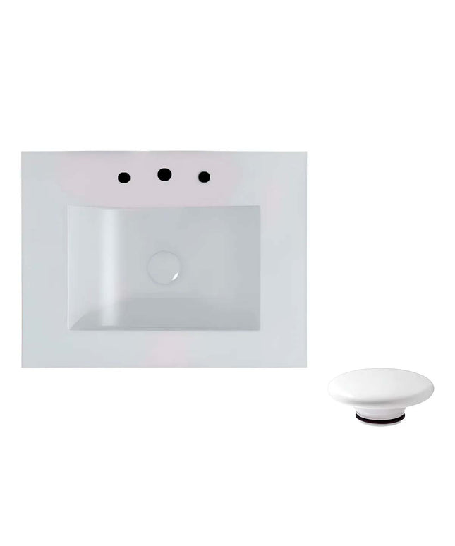 FERRUM LAVATORIO CADRIA DE 60 CM LX63F B Y TAPON CERAMICO