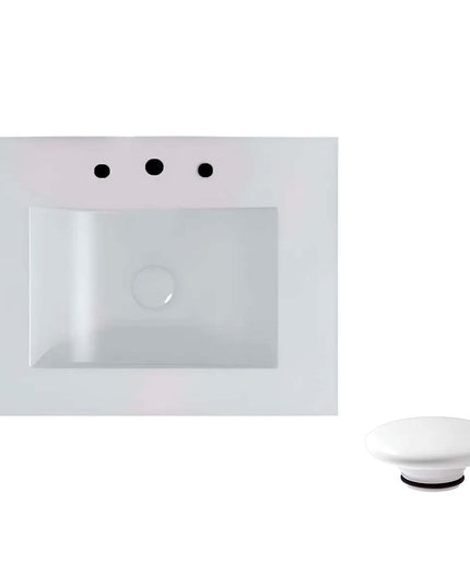 FERRUM LAVATORIO CADRIA DE 60 CM LX63F B Y TAPON CERAMICO