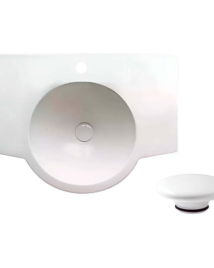 FERRUM MARINA LAVATORIO 1AG 65CM LH61J Y TAPON CERAMICO ZTSC