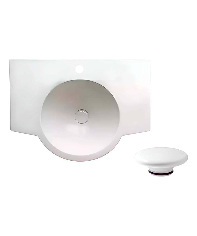 FERRUM MARINA LAVATORIO 1AG 65CM LH61J Y TAPON CERAMICO ZTSC
