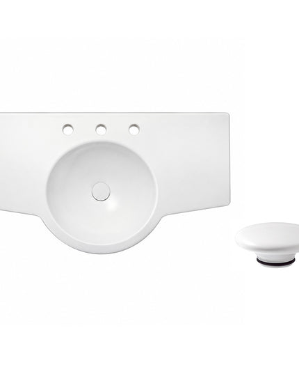 Ferrum Lavatorio Marina 85cm Lh83j Y Tapon Ceramico Ztsc