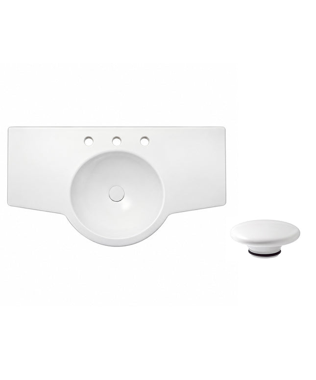 Ferrum Lavatorio Marina 85cm Lh83j Y Tapon Ceramico Ztsc