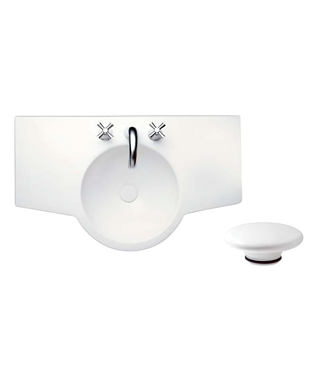 FERRUM LAVATORIO MARINA 85CM LH83J Y TAPON CERAMICO ZTSC