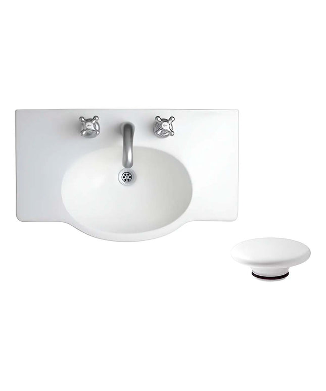 FERRUM LAVATORIO VENECIA DE 64CM L6V3J-B Y TAPON CERAMICO