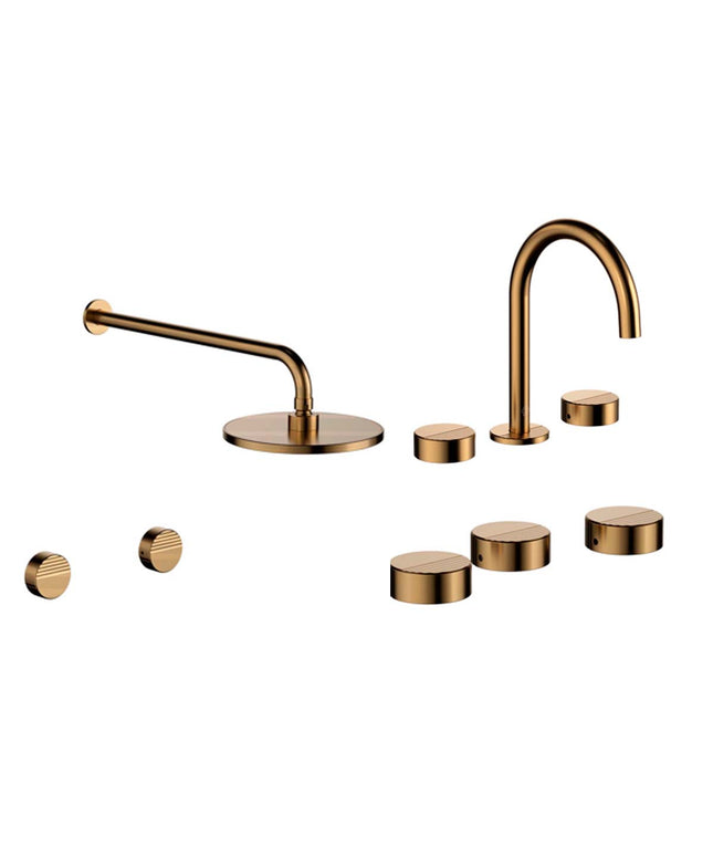 FV GRIP BAÑERA S/TRANSF LAVATORIO Y BIDE BRUSHED BRASS