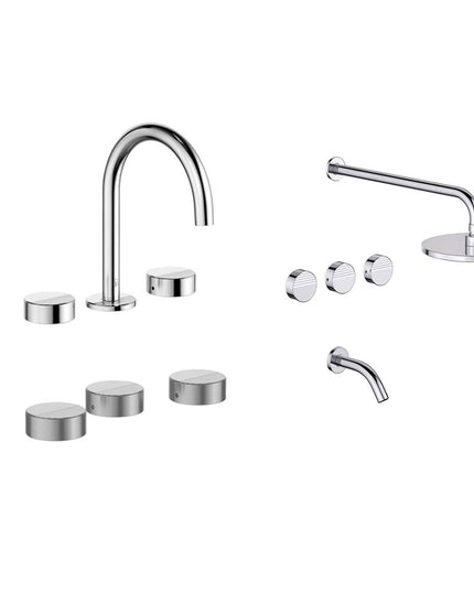 Fv Grip Bañera C/transf Lavatorio Y Bide Cromo