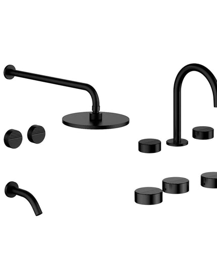 FV GRIP BAÑERA C/TRANSF LAVATORIO Y BIDE NEGRO MATE