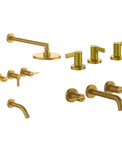 FV MAUNA BAÑERA C/TRANSF LAVATORIO PARED Y BIDE BRUSHED BRASS