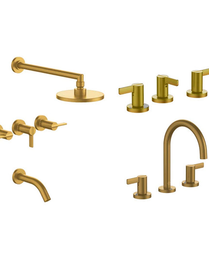 FV MAUNA BAÑERA C/TRANSF LAVATORIO Y BIDE BRUSHED BRASS