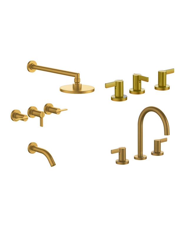 FV MAUNA BAÑERA C/TRANSF LAVATORIO Y BIDE BRUSHED BRASS