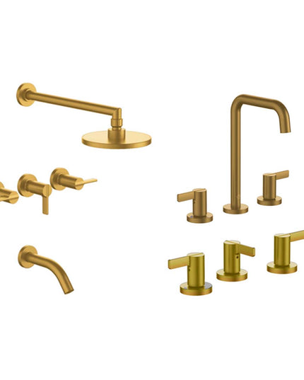 FV MAUNA BAÑERA C/TRANSF LAVATORIO Y BIDE BRUSHED BRASS