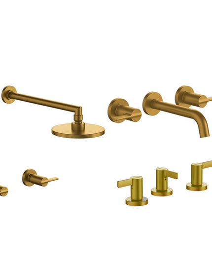FV MAUNA BAÑERA S/TRANSF LAVATORIO PARED Y BIDE BRUSHED BRASS