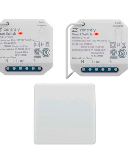 ZENTRALY 2 SMART SWITCH SIMPLE + LLAVES SIMPLE KINETIC