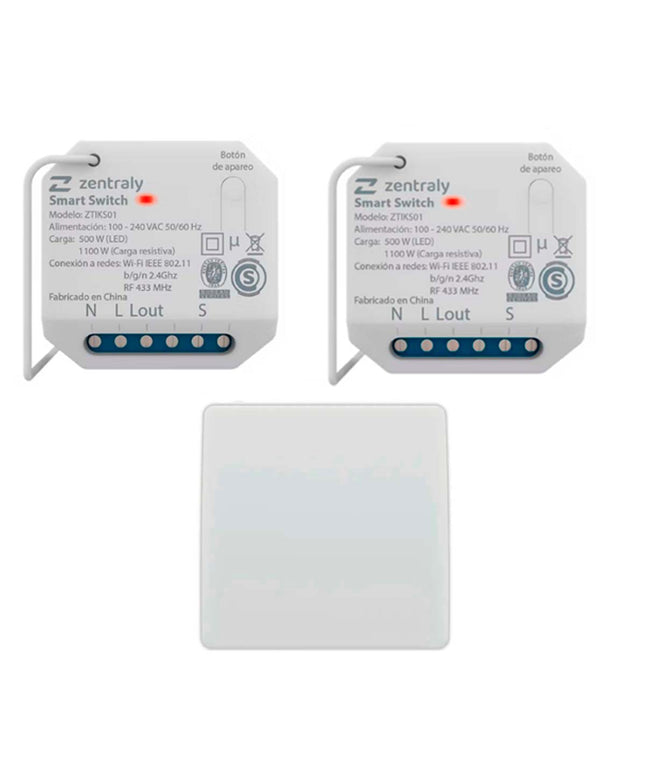 ZENTRALY 2 SMART SWITCH SIMPLE + LLAVES SIMPLE KINETIC