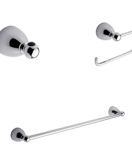 KIT ACCESORIOS BAÑO FV MARGOT 3 PIEZAS CROMO