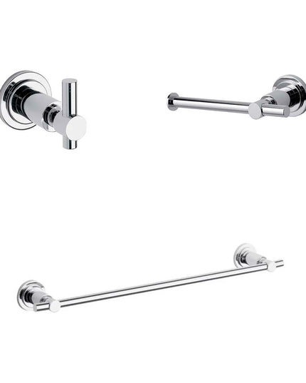 KIT ACCESORIOS BAÑO FV TEMPLE 3 PIEZAS CROMO