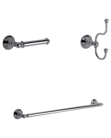KIT ACCESORIOS BAÑO FV VERMONT 3 PIEZAS CROMO