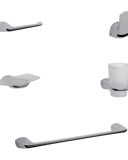 KIT ACCESORIOS BAÑO FV EPUYEN 5 PIEZAS CROMO