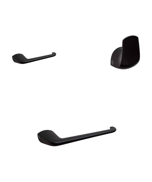 KIT ACCESORIOS BAÑO FV EPUYEN 3 PIEZAS NEGRO MATE