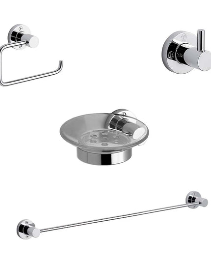 KIT ACCESORIOS BAÑO FV CALIFORNIA 4 PIEZAS CROMO