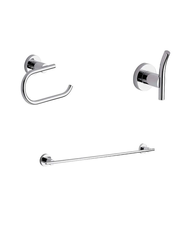 KIT ACCESORIOS BAÑO FV LIBBY 3 PIEZAS CROMO
