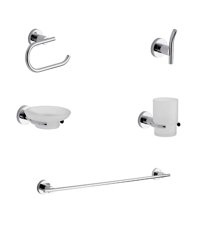 KIT ACCESORIOS BAÑO FV LIBBY 5 PIEZZAS CROMO