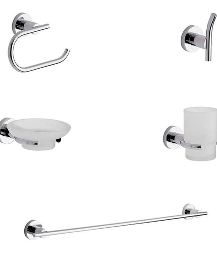 KIT ACCESORIOS BAÑO FV LIBBY 5 PIEZZAS CROMO