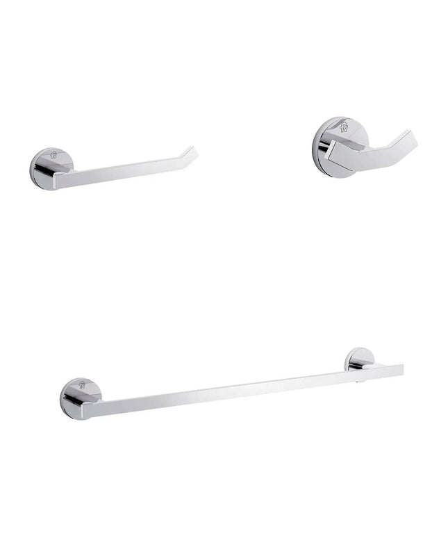 KIT ACCESORIOS BAÑO FV TRIADES 3 PIEZAS CROMO