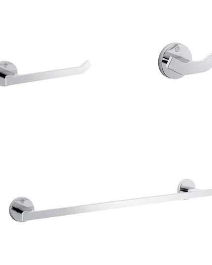 KIT ACCESORIOS BAÑO FV TRIADES 3 PIEZAS CROMO