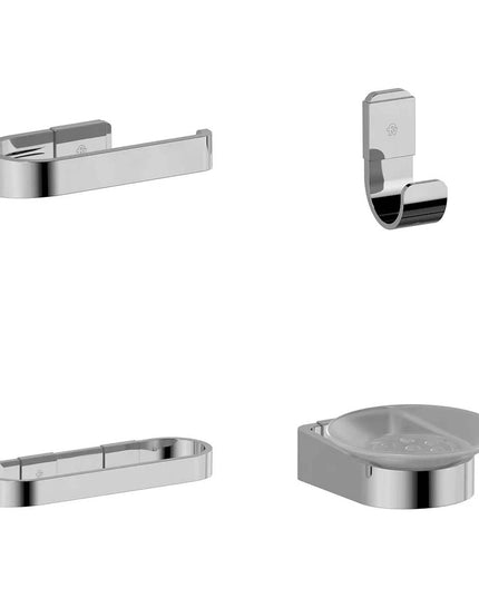 KIT ACCESORIOS BAÑO FV ARMONIA 4 PIEZAS CROMADO