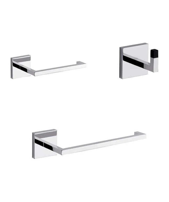 KIT ACCESORIOS BAÑO FV DOMINIC 3 PIEZAS CROMO