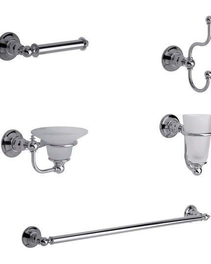 KIT ACCESORIOS BAÑO FV VERMONT 5 PIEZAS CROMO