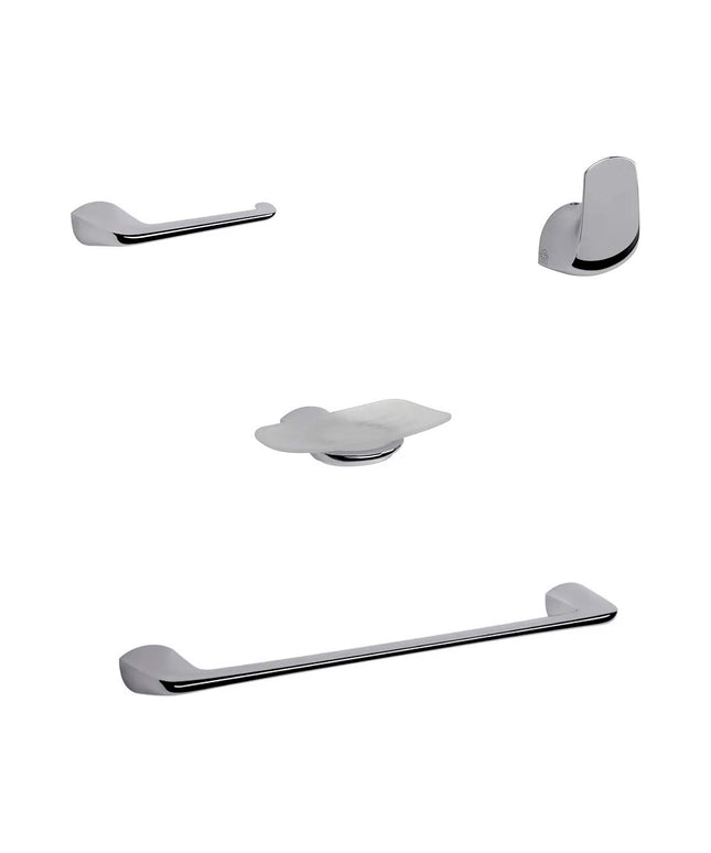 KIT ACCESORIOS BAÑO FV EPUYEN 4 PIEZAS CROMO