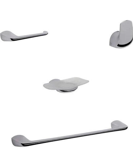 KIT ACCESORIOS BAÑO FV EPUYEN 4 PIEZAS CROMO