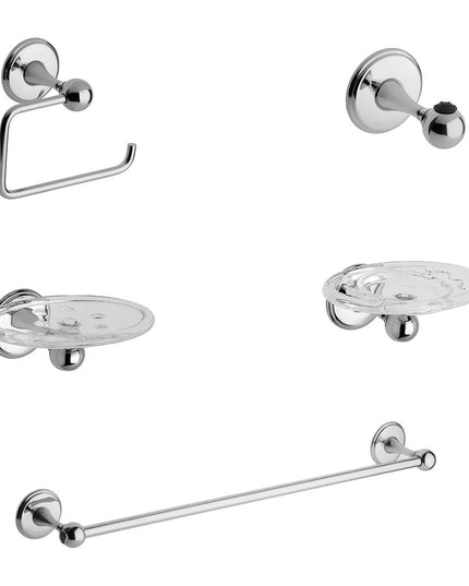 KIT ACCESORIOS BAÑO FV MIKKA 5 PIEZAS CROMADO