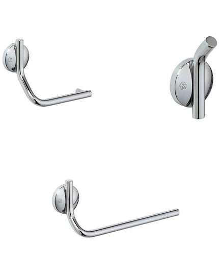 KIT ACCESORIOS BAÑO FV CLIP  PIEZAS CROMADO