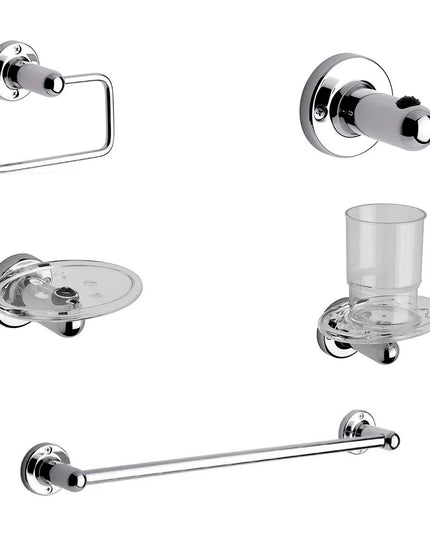 KIT ACCESORIOS BAÑO FV ALLEGRO 5 PIEZAS CROMADO
