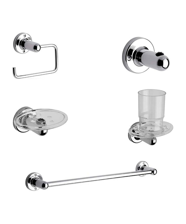 KIT ACCESORIOS BAÑO FV ALLEGRO 5 PIEZAS CROMADO