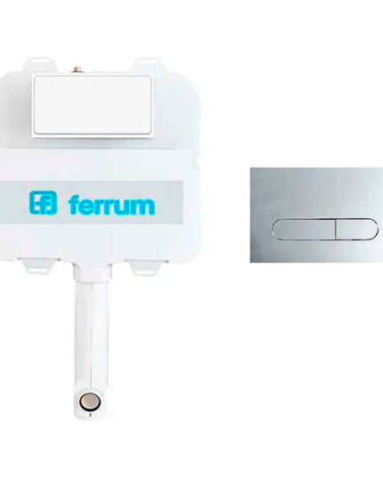FERRUM DEPOSITO DE EMBUTIR D92TE Y TAPA DOBLE TECLA VTA56-CR